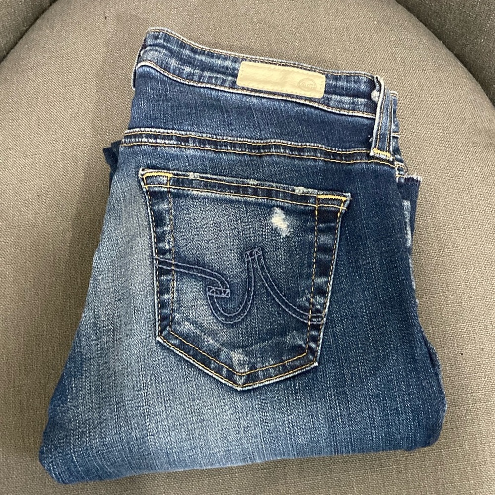 AG  Adriano Goldschmied distressed jeans